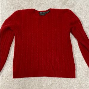 Ralph Lauren 100% Cashmere Cable sweater